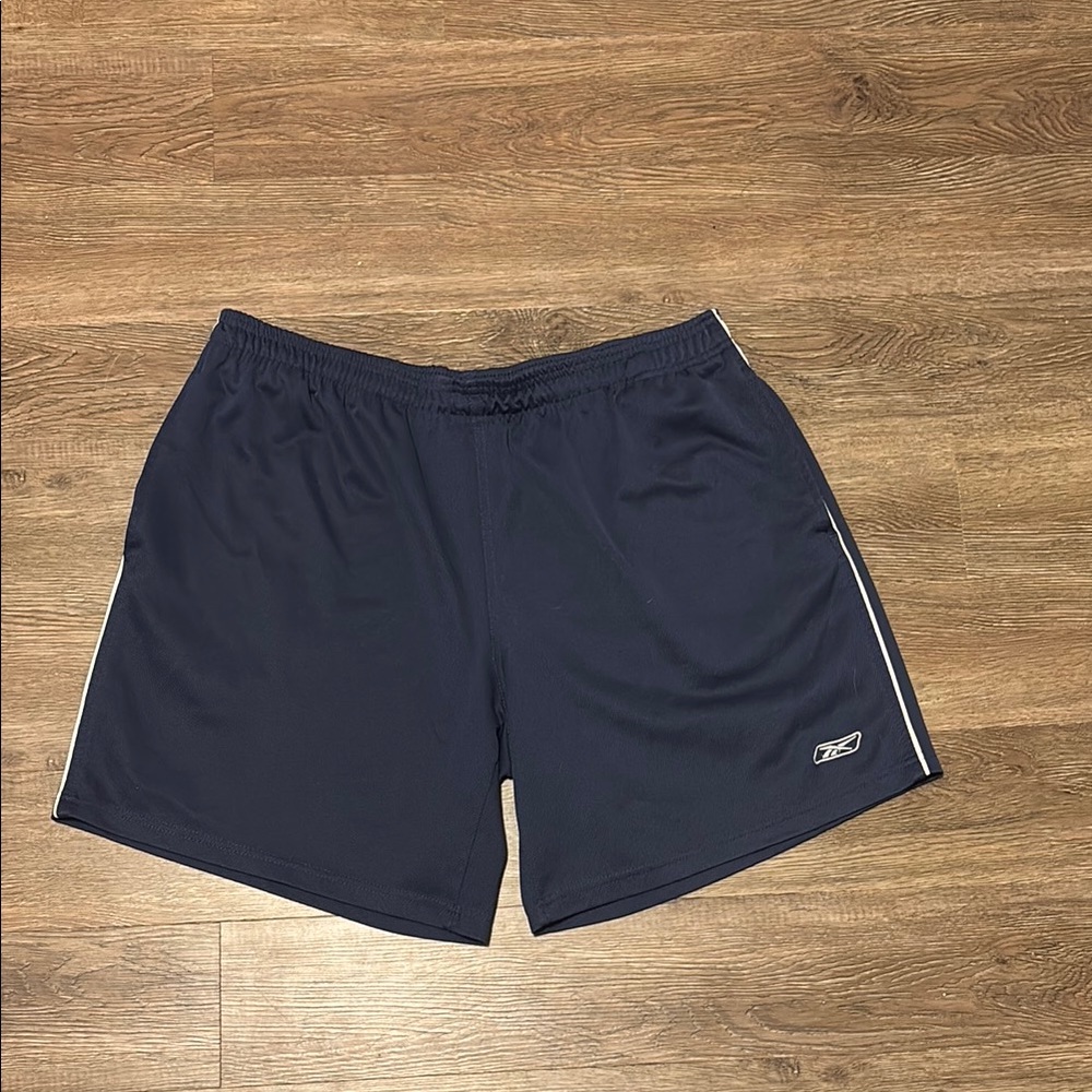 men’s navy blue reebok shorts